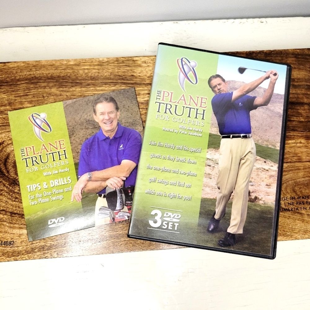 The Plane Truth for Golfers with Jim Hardy 3 DVD Set + BONUS Disc Tips & Drills